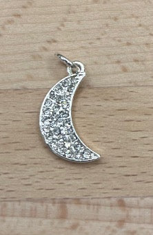 Crescent Moon Pavé Charm